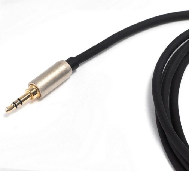 3.5mm 男性から二重RCA 男性 Yオーディオケーブル 黒 色々なケーブル長さ