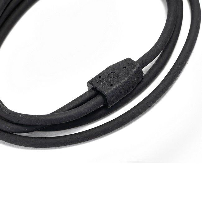 3.5mm 男性から二重RCA 男性 Yオーディオケーブル 黒 色々なケーブル長さ