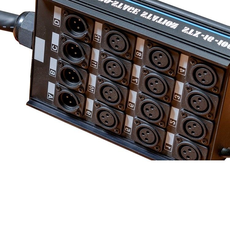 20チャネル蛇ケーブル 低プロフィール XLR 送信回路板 XLR スプリッター 100 フィート