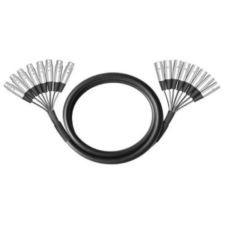 8 Way マルチコアケーブル XLR 男性からXLR 女性 8 チャネル 蛇ケーブル