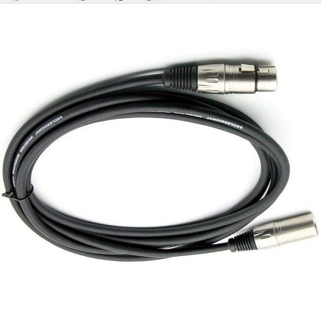 30ft XLR マイクロフォンケーブル OFC 銅導体と銅編みシールド 男性から女性