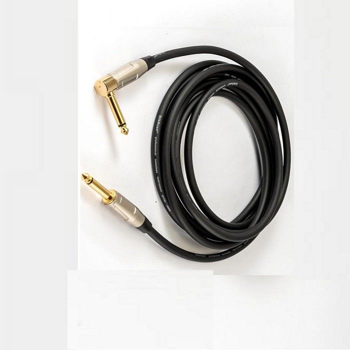 22 Awg バスギターケーブル 1/4 インチ直線から 1/4 インチ角ベースアンプコード