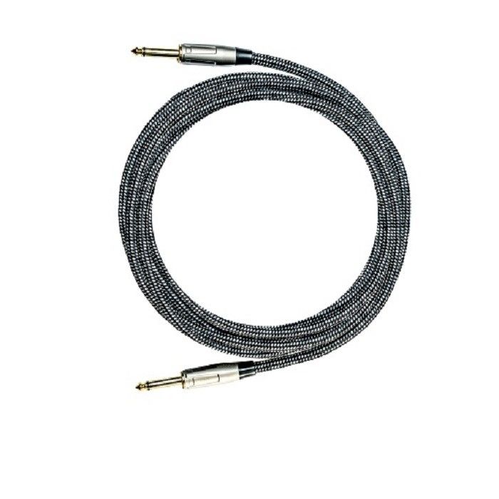 6.35mm ギターケーブル 楽器パッチケーブル ナイロン ストレートからストレートに編み込まれたアンプケーブル