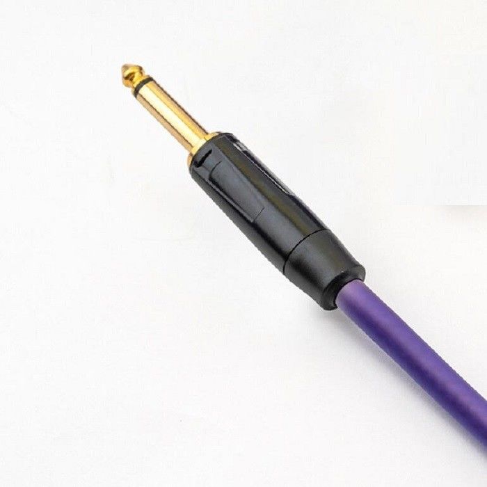 バスギター オーディオケーブル 楽器ケーブル 電気ベース用 1/4 インチ 直線アンプコード ギターケーブル