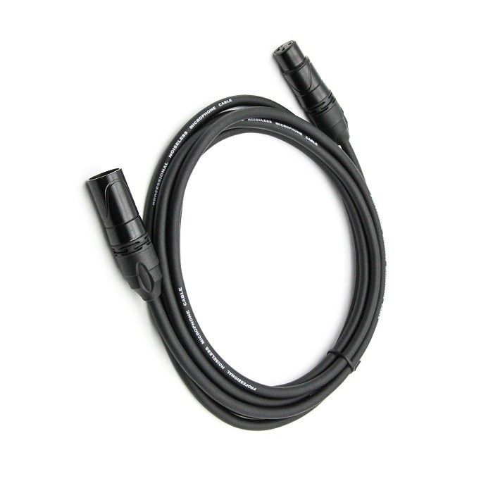 AWG 24 XLR マイクケーブル 黒 XLR 男性からXLR 女性 マイクケーブル ミキサー