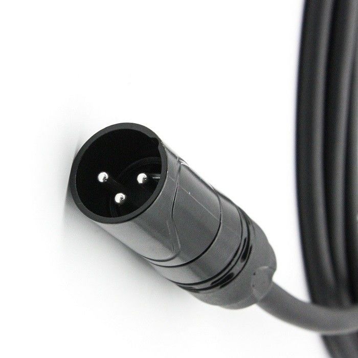 AWG 24 XLR マイクケーブル 黒 XLR 男性からXLR 女性 マイクケーブル ミキサー