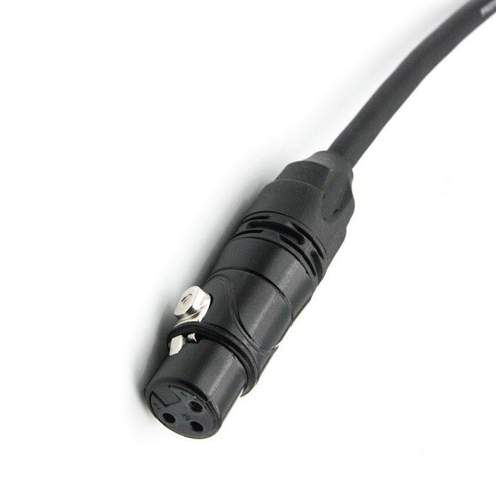 AWG 24 XLR マイクケーブル 黒 XLR 男性からXLR 女性 マイクケーブル ミキサー