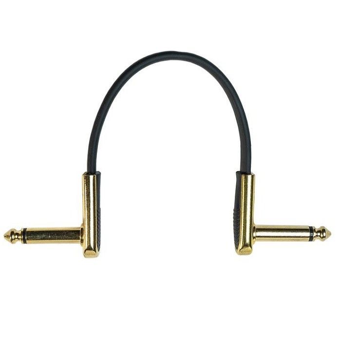 2個セット 電気ギターのパッチコード 1/4インチ 右効果ペダルリード