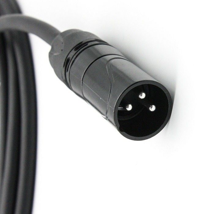 5m 6m XLR マイクロフォンケーブル OFC コンダクター マイクコード 3ピン XLR-XLR 黒線