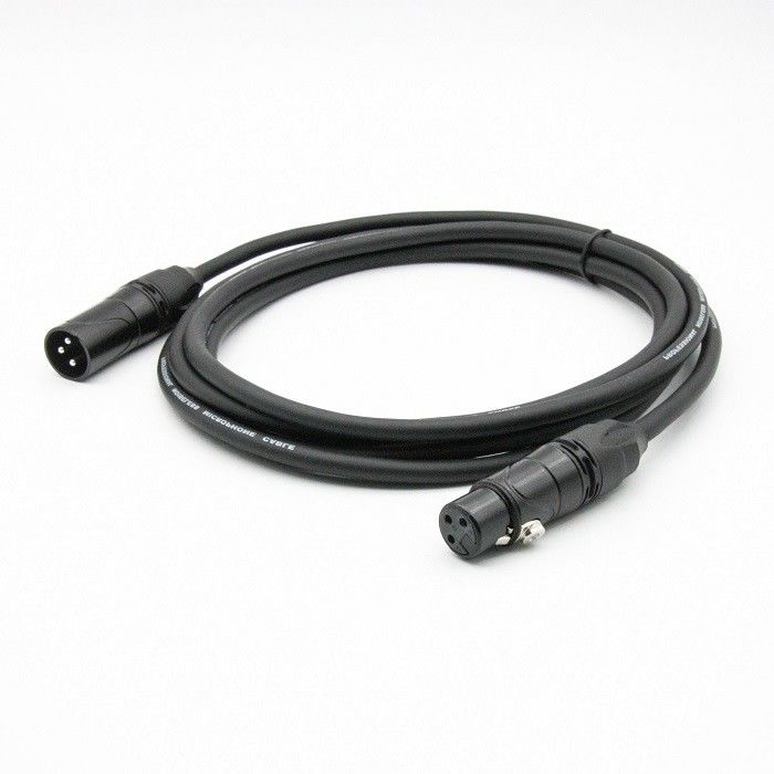 OFC コンダクター マイク パッチコード 3ピン Xlr から Xlr アダプター 黒いワイヤー