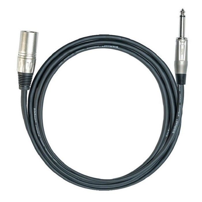 Awg22 XLR マイクロフォンケーブル 6.35mm 10 Ft XLRケーブル XLRから1/4インチマイクケーブル
