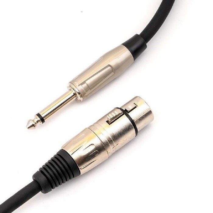 Awg22 XLR マイクロフォンケーブル 6.35mm 10 Ft XLRケーブル XLRから1/4インチマイクケーブル