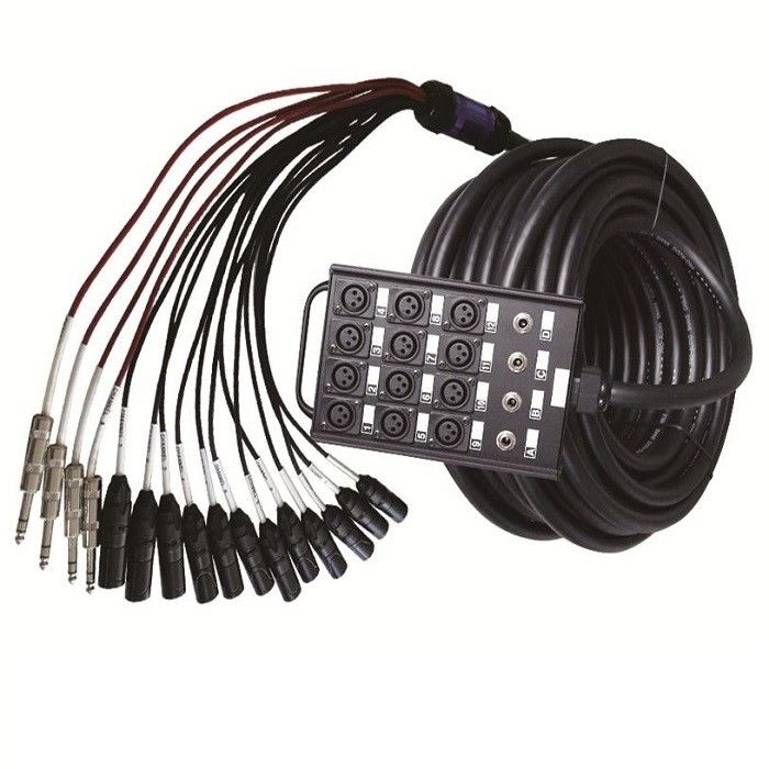 12チャネルオーディオ スネークXLR 送信ボード スネークケーブル XLR スプリッターケーブル 1/4インチ リターン