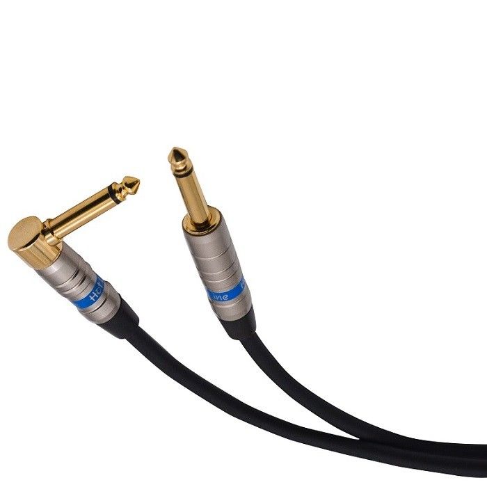 直角ギターオーディオケーブル バス用アンプコード 電動ギターケーブル 1/4 インチ