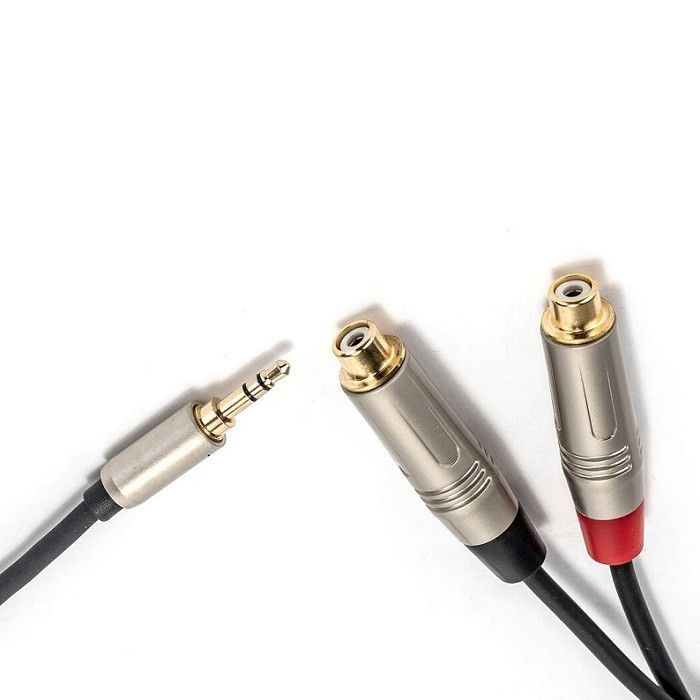 3.5mm Y スプリッターケーブル RCA Yオーディオケーブル 3.5mm ステレオ 2* RCA スピーカー