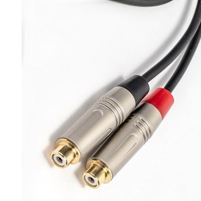音声 Y スプリッターケーブル 3.5mm ステレオからダブル RCA スピーカーミキサー