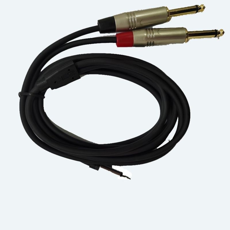 DAC Cタイプ ツー・1/4インチインストラム Yスプリッターケーブル 強力なDACチップ内蔵