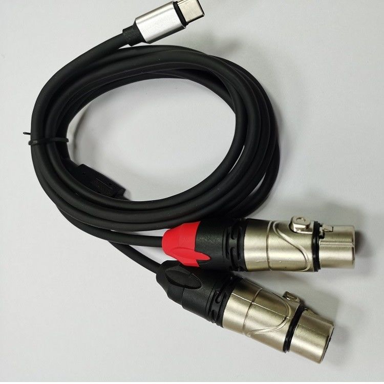 DAC C から 双 XLR 女性 音声ケーブル Y スプリッタ 内蔵 強力な DAC チップ