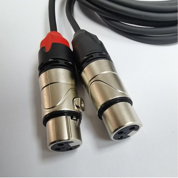 DAC C から 双 XLR 女性 音声ケーブル Y スプリッタ 内蔵 強力な DAC チップ