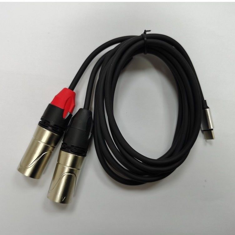 DAC Cからダブル XLR メス・オーディオケーブル Y スプリッタ